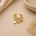 Bague Cœur & Perle